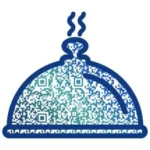 QR Code in Food plate Shape