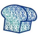 QR Code inside Bread Shape