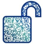QR Code inside Lock Shape