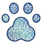 QR Code inside Pet Shape
