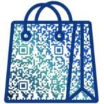 QR Code inside shopping Shape
