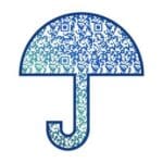 QR Code inside Umbrella Shape