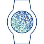 QR Code inside Watch Shape
